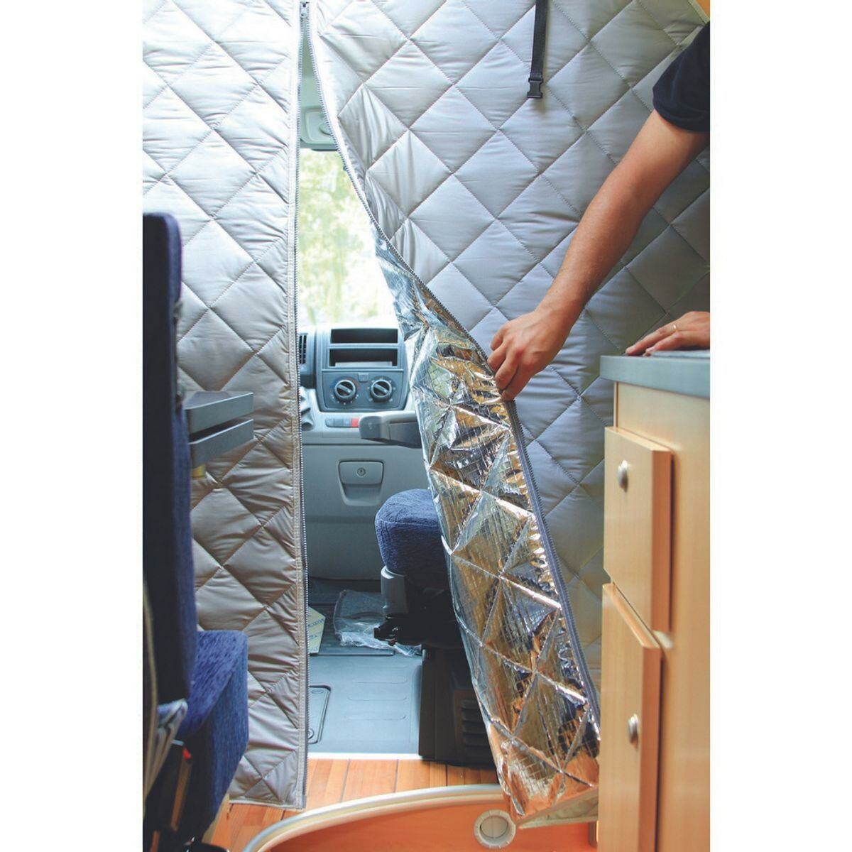 Curtain Curtain - RV Divider Isolation Curtain Heat Insulation