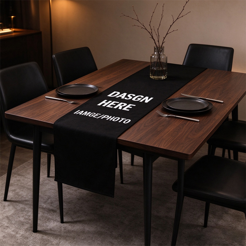 Custom 1pc Home Dining Black/  - огляд і ціна Table Runner