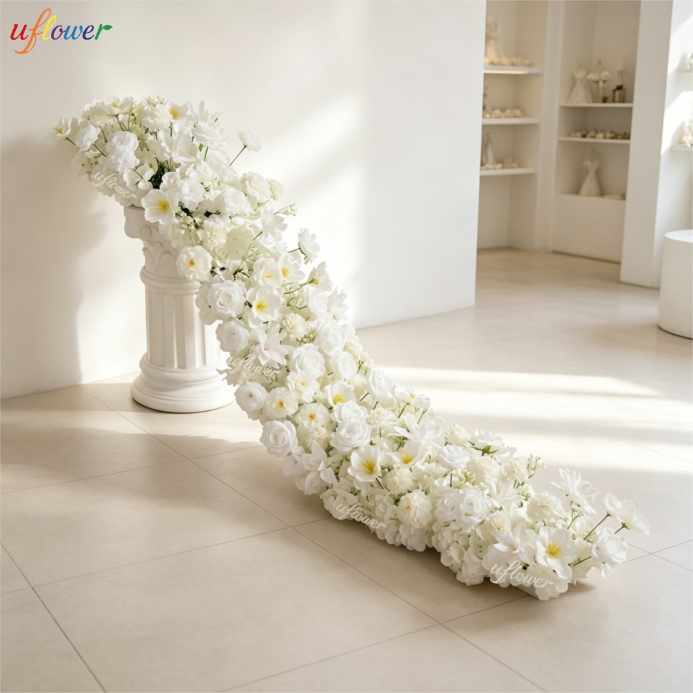 Uflower White Rose Hydrangea A - огляд і ціна Table Runner