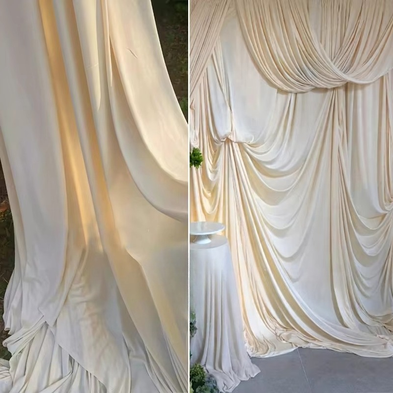 White  Coffee Milk Silk Stretc - огляд і ціна Curtain Curtain