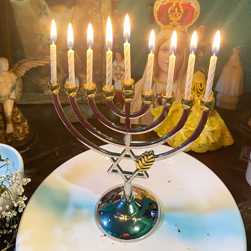 Hanukkah Menorah 9 Branch Cand - огляд і ціна Candle Holder Decor