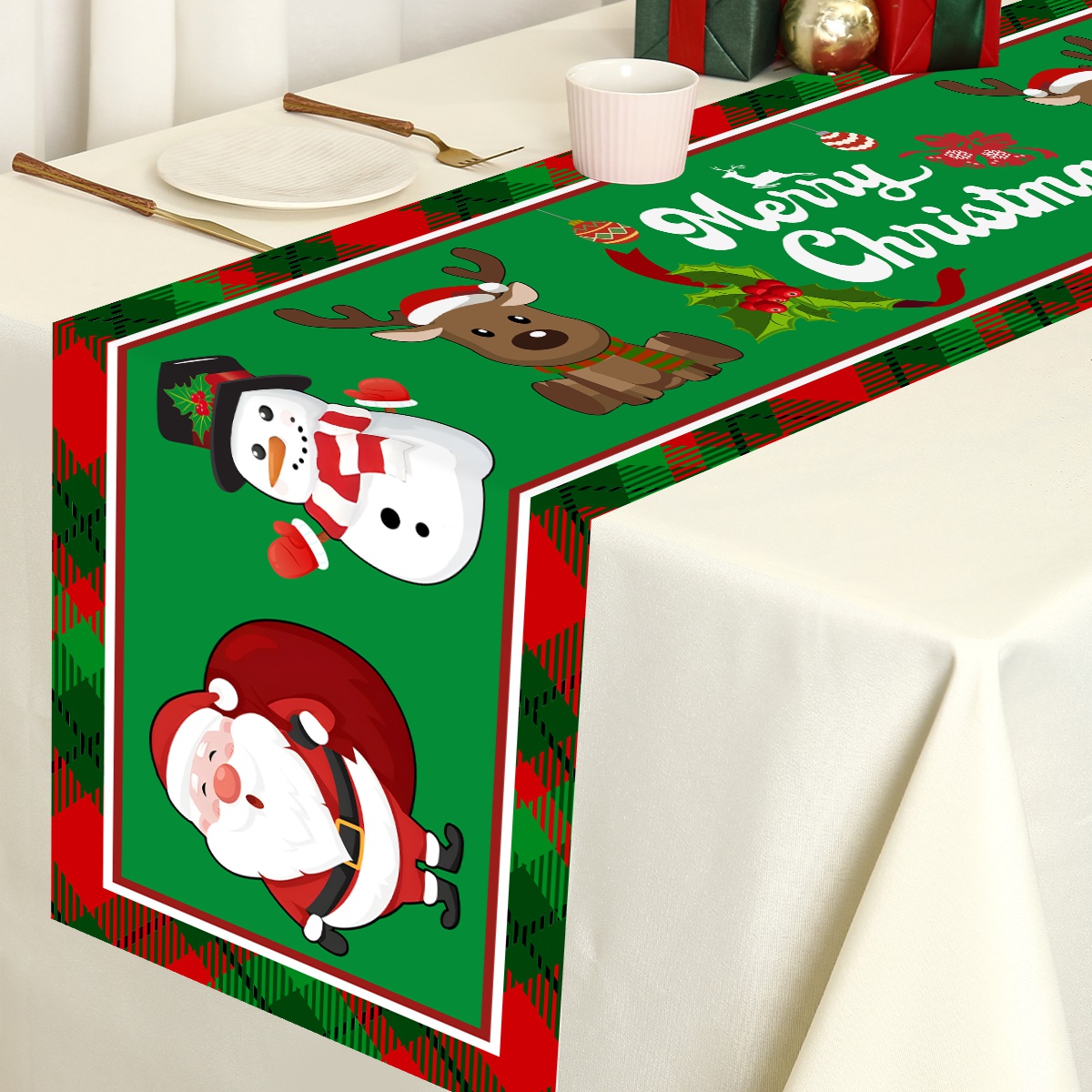 Christmas Santa Clause Polyest - огляд і ціна Table Runner