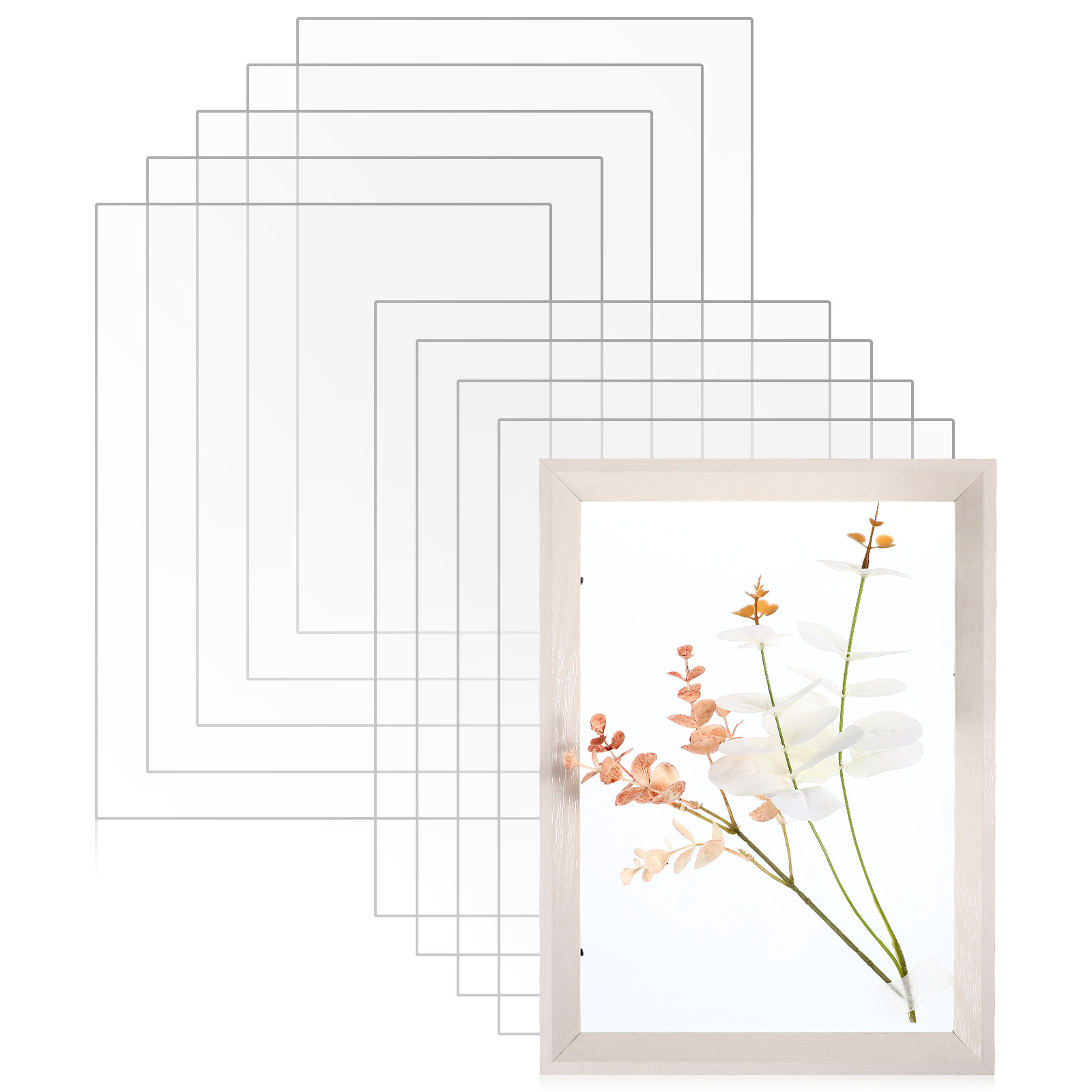 10pcs Clear Plastic Sheets A4  - огляд і ціна Picture Frame