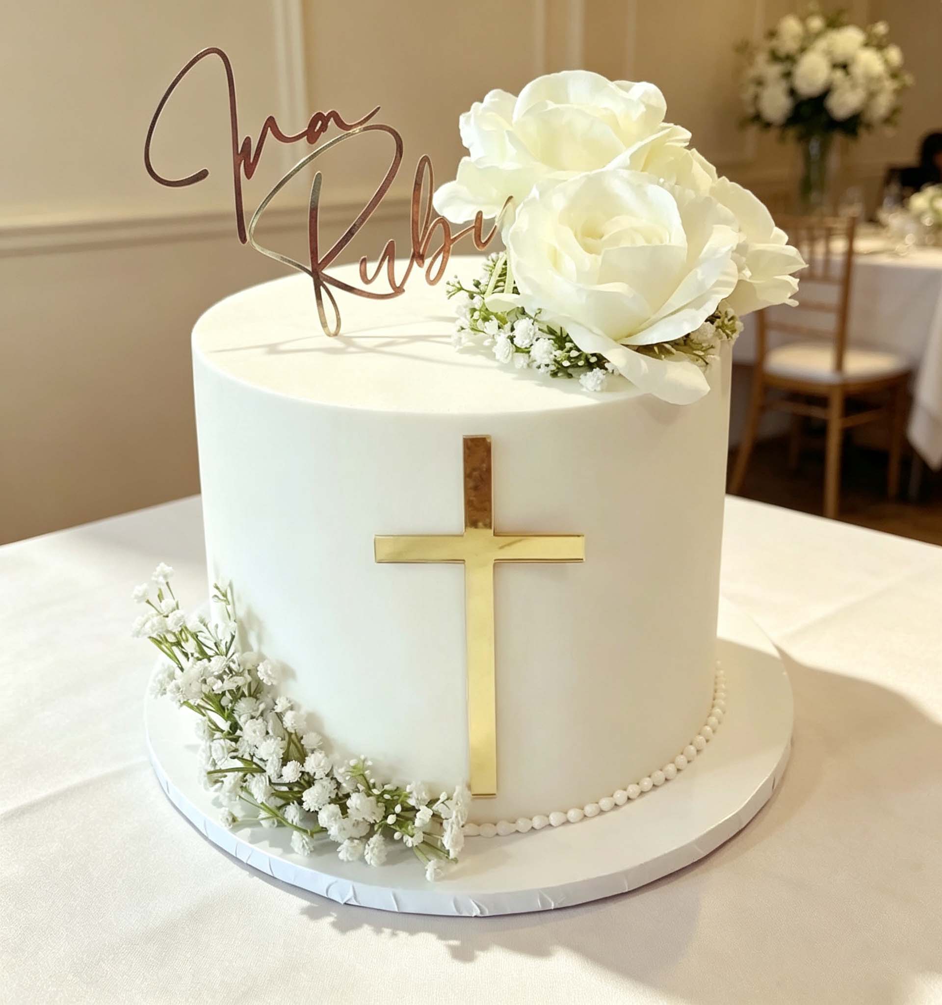 Personalized Cross & Name Cake - огляд і ціна Decorative Mirror