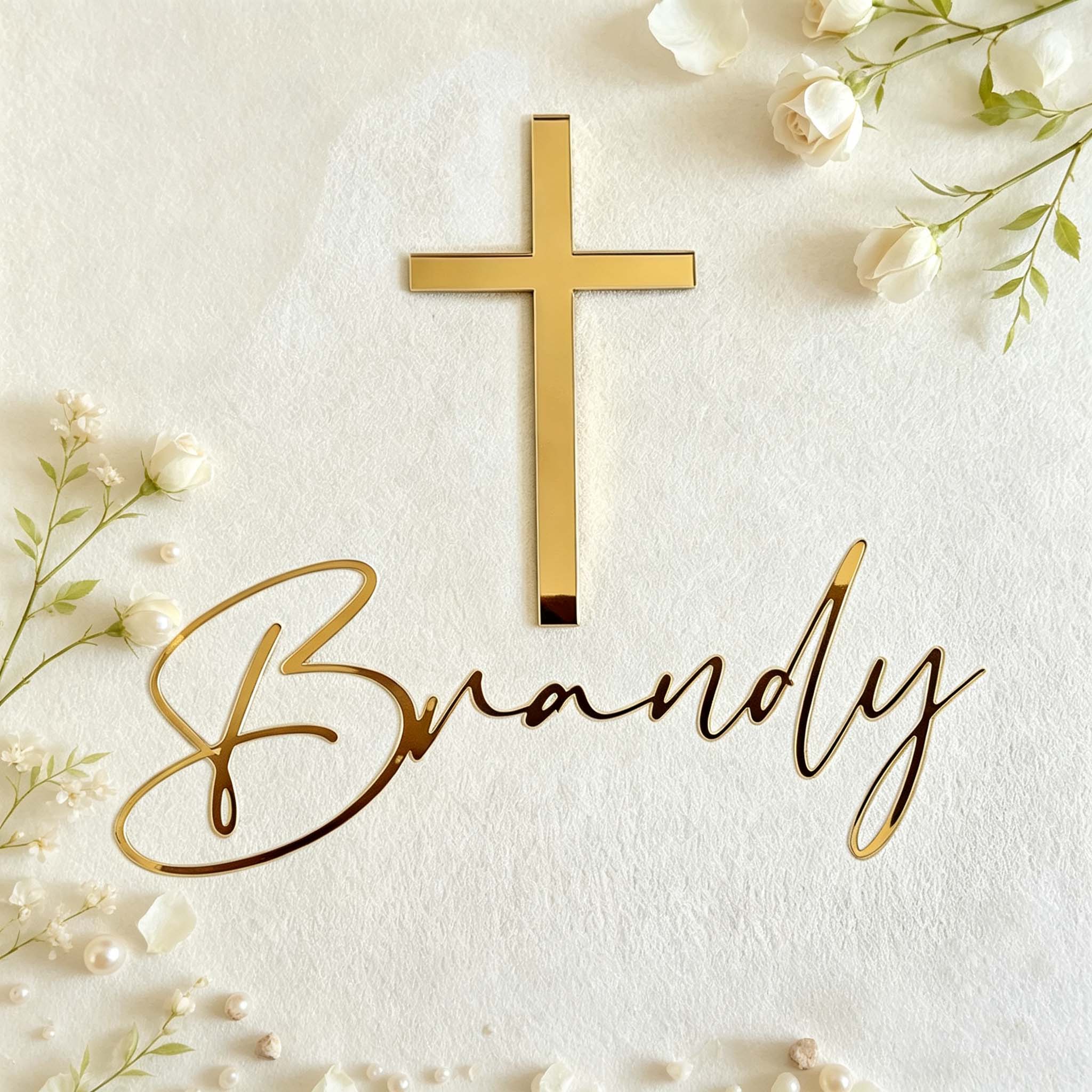 Personalized Cross & Name Cake - огляд і ціна Decorative Mirror