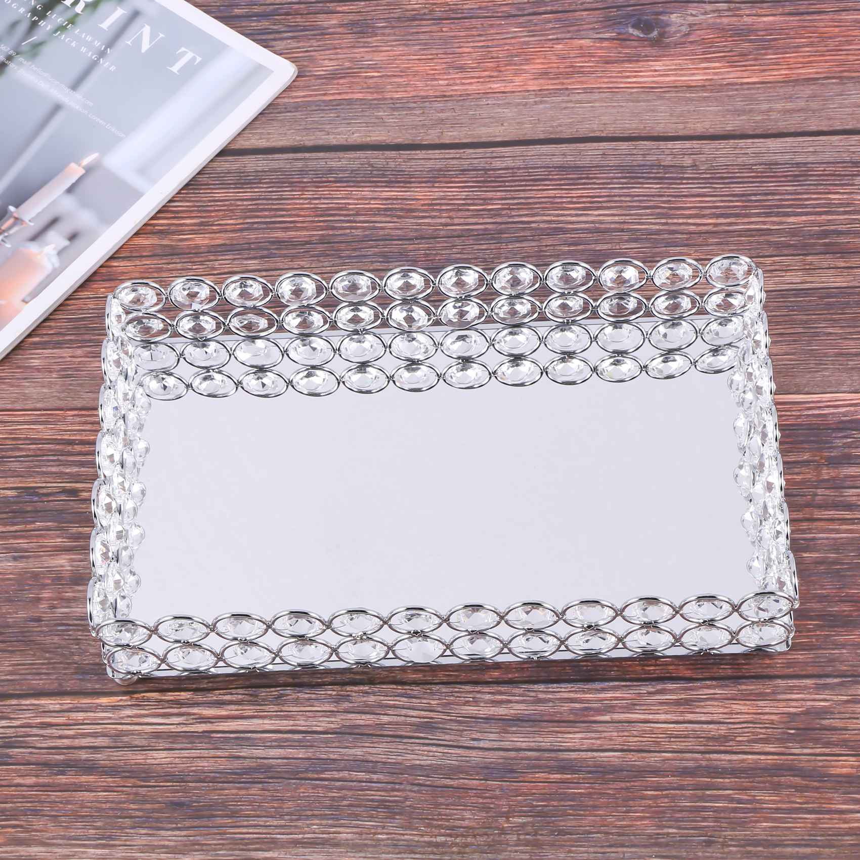 ABSS-Crystal Rectangle Cosmeti - огляд і ціна Decorative Mirror