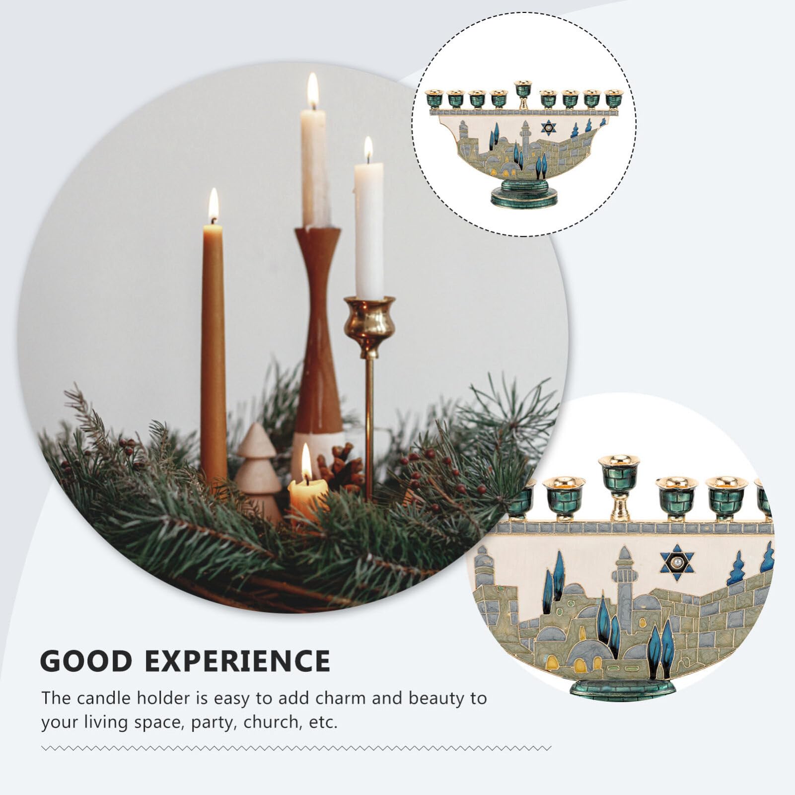 Jerusalem Menorah Hanukkah Can - огляд і ціна Candle Holder Decor