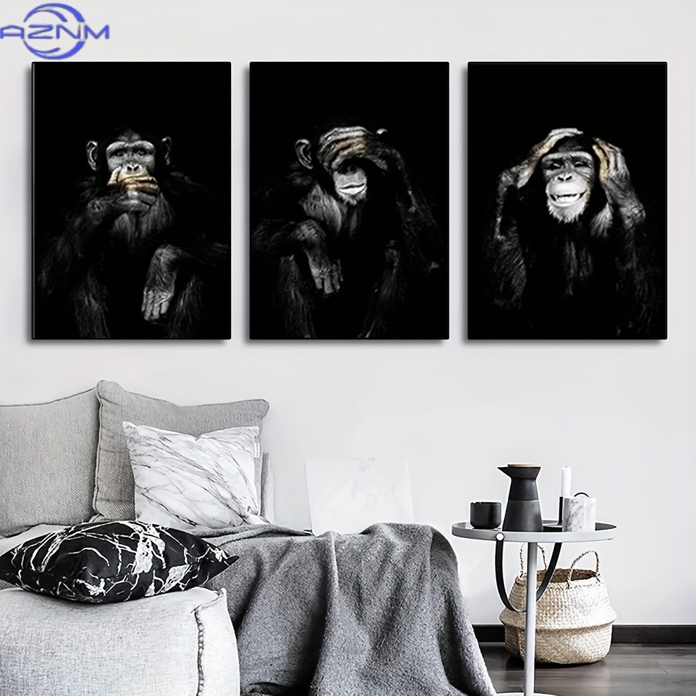 3pcs/set Big Size Unframed Ret - огляд і ціна Abstract Canvas Set
